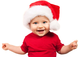 new year, merry christmas, Adorable funny beautiful kid, children, enjoy ch ...