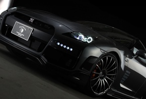 Nissan, GTR, R35, Tuning, black, 