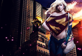 Supergirl, girl, city, , , , 