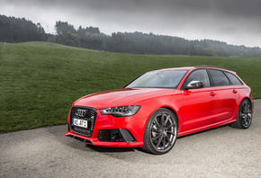 Audi, quattro, RS6, ABT, 2013, red, , , , , , ...