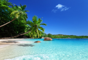 tropical, paradise, sunshine, beach, coast, sea, sky, blue, emerald, ocean, ...