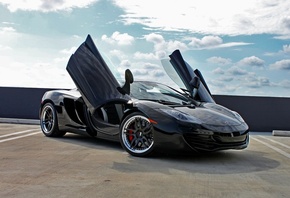 , mclaren, mp4-12c, , black