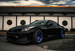 black, evano gucciardo, car, tuning, nissan gt-r, 