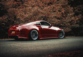 Nissan, 350Z, red, stance, , , , 