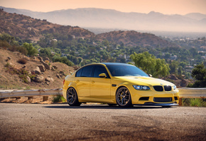 , yellow, , bmw, , m3, , front, e90