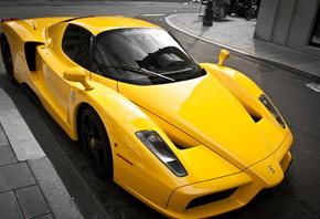 ferrari, , , , enzo, , yellow, luxury