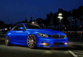 BMW, 4 Series, M4, blue, front