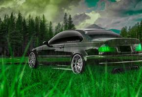 Tony Kokhan, BMW, M3, E46, Crystal, Nature, Green, Grass, el Tony Cars, Wallpapers, Photoshop, Style,  , , , , 3, 46, , , , , , 2014, 