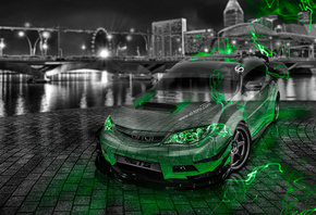 Tony Kokhan, Subaru, Impreza, WRX, STI, JDM, Crystal, City, Car, Green, Neon, Effects, Style, el Tony Cars, Photoshop, Design,  , , , , , , , , , , , , , 2014