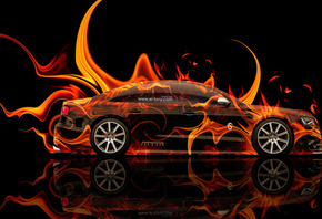 Tony Kokhan, Audi, S8, Biturbo, Fire, Car, Orange, Abstract, Black, Tuning, MTM, el Tony Cars, Photoshop, HD Wallpapers,  , , , ,  , , ,  , , , , , 2014, 