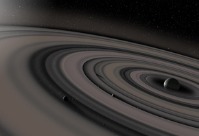 Saturn, gas giant, rings, stars, dust, , , ,   ...