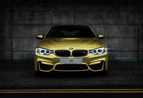 BMW, M4, Coupe, F82, yellow, front, Tomirri photography, , 