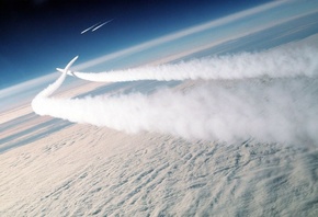 plane, flihgt, sky, clouds