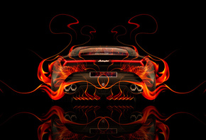 Tony Kokhan, Lamborghini, Asterion, Supercar, Hybrid, Back, Fire, Car, Abstract, Flame, Orange, Auto, HD Wallpapers, el Tony Cars, Photoshop, Design, Art, Style, Black,  , , , ,  , , , , 