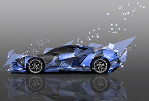 Tony Kokhan, Lamborghini, Asterion, Supercar, Hybrid, Side, Abstract, Aerog ...