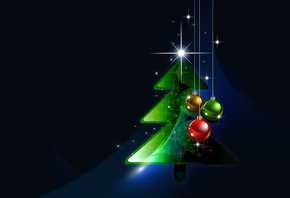christmas, tree, green, light