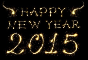 Happy, New Year, 2015, gold,  ,  