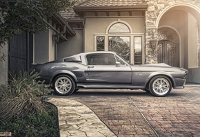 Ford, Shelby, GT 500, Eleanor, Silver, Muscle Car, Side, , ,  , 