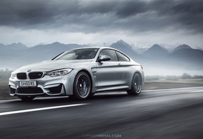 BMW, M4, Coupe, F82, front, silvery, Ciprian Mihai, 