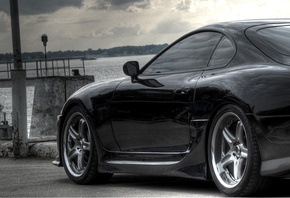 Toyota, Supra, black