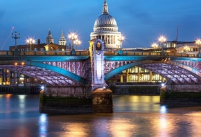 blackfriars, london, england, tamesi, river, bridge