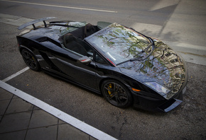 Lamborghini, Gallardo, LP570-4, Spyder Performante, black