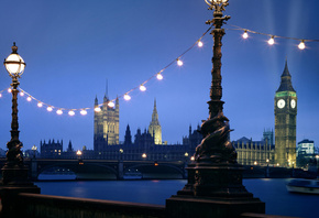 westminster, london, england, night
