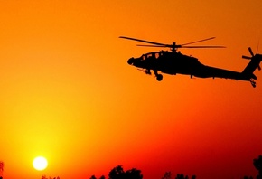 fighter, helicopter, sunset, sun