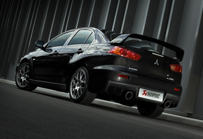 mitsubishi, lancer, evolution, black