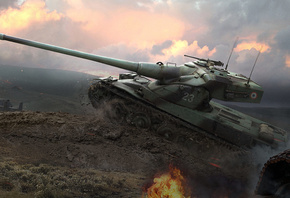 World of Tanks, Wargaming Net, WoT,  , WG, AMX 50 B