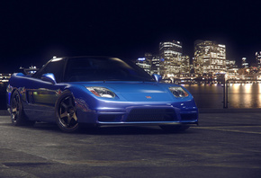 honda, nsx, night