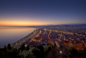 du chateau, over vieux nice, on the French Riviera