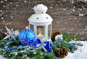 winter, snow, Merry, Christmas, Xmas, decoration, lantern, candle, light,  ...