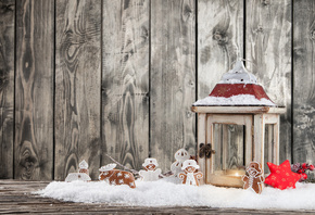 winter, snow, Merry, Christmas, Xmas, decoration, lantern, candle, light,  ...