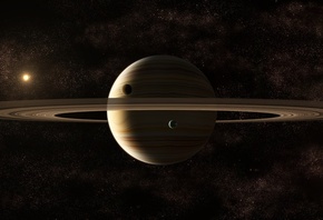 Ringed Planet, Spacescapes, , stars