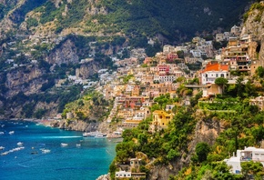 Positano, campania, Italy, Amalfi coast, Gulf of Salerno