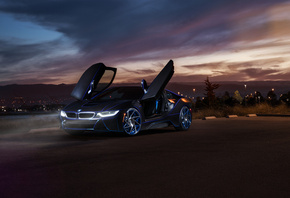 BMW, i8, Aristo, Collection, SS, Customs, Car, Front, Doors