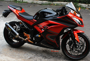 Kawasaki, Ninja 300, Black and Gold, 