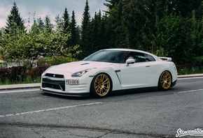 nissan, gtr, white, stance, , , 