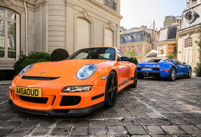 porsche, 911, gt3 rs, Bugatti, veyron