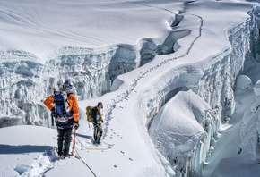 snow, mountain, ice, cold