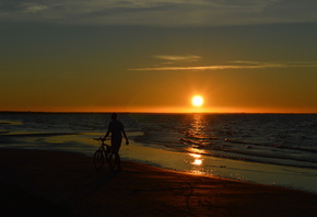 Sunset, Latvia, Dubulti, Baltic sea
