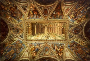, Ceiling painting by Raphael Santi