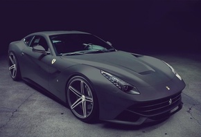 Ferrari F12, Berlinetta, black, matte