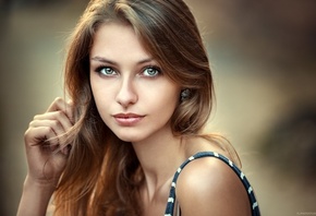 women, face, portrait, depth of field