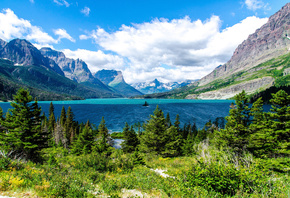 , , saint mary lake, , glacier national park