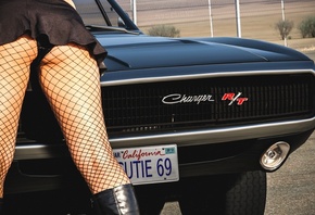 women, legs, people, charger, Charger RT, Dodge, black, American cars, musc ...