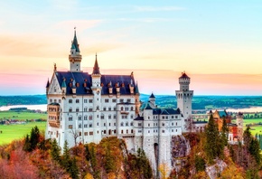 , , , , , , , Castle, Neuschwanstein, alps, Autumn, bavaria, Germany