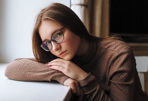 women, face, portrait, glasses, women with glasses