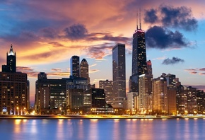 chicago, usa, illinois, the city, city